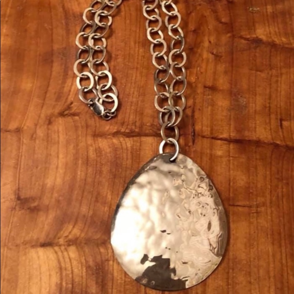 Silpada artisan sterling disc necklace